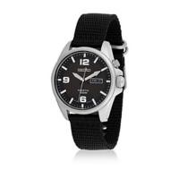 ราคา Seiko Kinetic SMY143P1 Dial Black Canvas Men's Watch (Black) (295576820)