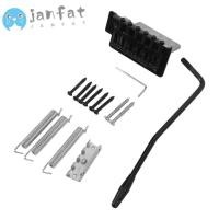 ราคา JANFAT กีตาร์ไฟฟ้า Tremolo Bridge, สีดํา/เงินสวมใส่ Tremolo Bridge ชุด, กีตาร์โลหะพรีเมี่ยมเปลี่ยนสะพานกีตาร์ไฟฟ้า (40231423652)