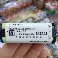 ราคา ถ่านโทรศัพท์ไร้สายบ้าน เบอร์ 31 (AS-105) ใช้แทน HHR-P105 (31) 2.4V 850mAh ของใหม่ ของแท้ (28280256109)