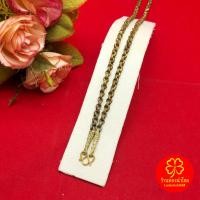 ราคา สร้อยคอทองเหลืองโบราณลายทาโร่ตัดลายคั่นหัวจรวด ความยาว 20 นิ้ว งานทองเหลืองแท้ งานดิบไม่ได้ชุบ พร้อมส่ง (42328164343)