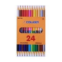 ราคา สีไม้คอลลีน Colleen 12แท่ง24สี#785(แท่งกลม) (1519974610)