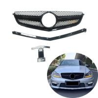 ราคา C class C63 front bumper grille for Mercedes Benz W204 C63 AMG grille 2012 2013 2014 (45106222870)