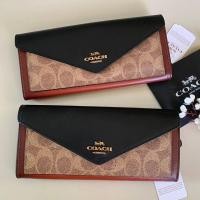 ราคา พร้อมส่งCoachแท้ กระเป๋าสตางค์Coachใบยาวงานช้อป ลิมิเตด สวยมาก Coach Soft Wallet In Colorblock Signature Canvas (8315894830)