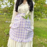 ราคา ผ้ากันเปื้อนลายสก็อต ผ้ากันเปื้อนครึ่งตัว (44506840169)