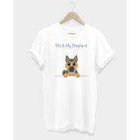 ราคา เสื้อยืดลายสุนัข อัลเซเชี่ยน Me & My Shepherd (5319179996)