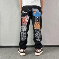 ราคา Evisu Straightcut Casual Loose Slack Jeans Men Fashion Denim Long Pants (53761877341)