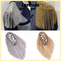 ราคา LANHUA พู่ไหล่อินทรธนู, อินทรธนูไหล่ทองที่ถอดออกได้, เครื่องประดับเข็มกลัด Rhinestone โซ่ยาว (47759480416)
