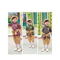 ราคา ชุดไทยเด็กชาย เซ็ท 3 ชิ้น เสื้อผ้าพิมพ์ลาย+โจงกระเบนผ้าไหมเทียม+ผ้าคาดเอวไหมเทียม (43052205575)
