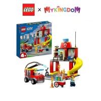 ราคา LEGO City Station และ Fire Truck 60375 Assembly Toy (153 ส่วน) (41481419872)