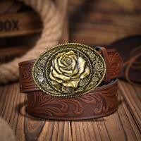 ราคา A casual, individual and retro belt, Western-style clothing accessory, metal buckle, PU belt, for both men and women (40826961165)