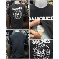 ราคา เสื้อยืดวินเทจสีดำ ลายวง Ramones (ไซส์L) (41721538481)