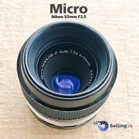 ราคา เลนส์ Nikon Micro-NIKKOR-P Auto 55mm f3.5 Pre-AI Nikon F Macro Lens มาโคร (48660522115)