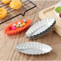 ราคา [ซื้อ 1 ฟรี 1] 1 ชิ้นแม่พิมพ์ทาร์ตไข่รูปร่างเรือเบเกอรี่ Mould พุดดิ้งผู้ถืออลูมิเนียม DIY ตกแต่งเค้ก (2260L) (24864146434)