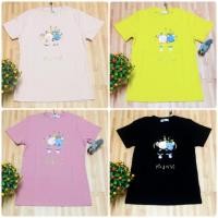 ราคา เสื้อยืดคอกลมปัก 3D ลายหน้ายูนิคอร์น งานป้าย It’s me basic มีเก็บเงินปลายทาง (2423052653)
