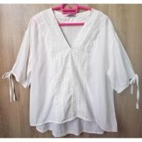 ราคา F435เสื้อคอแหลมแต่งลูกไม้ด้านหน้าแขนตุ๊กตาผูกโบว์สาวอวบ (26209511026)