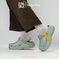 ราคา Hello Polo รองเท้าส้นตึกหัวโต รองเท้าแตะแบบสวม แฟชั่นทันสมัย วัสดุ EVA ใส่เดินสบาย ทรงสวย HP8067 (26344690068)