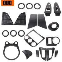 ราคา ABS Carbon Fiber Interior Kit For NISSAN 370Z Z34 2009-2020 Car Dashboard Console Gear Shift Panel (56353782836)