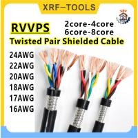 ราคา 3/2/1เมตรRVSPป้องกันบิดสายคู่26/24/22/20/18AWGสายควบคุมสัญญาณ2/4/6/8-Core RS485ลวดทองแดงดีบุกพีวีซีฉนวนเสียงลวดป้องกันการรบกวนสัญญาณโล่ (43481500479)