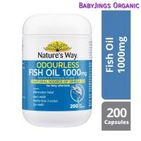 ราคา [NewStock/2025] Natures Way Odorless Fish Oil 1000mg 200 แคปซูล (28910909558)