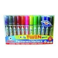 ราคา KTS (ศูนย์เครื่องเขียน) ชุดปากกาเคมี 2 หัว ตราม้า 12 สี (6218429100)