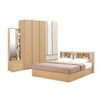 ราคา INDEX LIVING MALL ชุดห้องนอน รุ่นชิซูโอกะ ขนาด 6 ฟุต - สีโตเกียว โอ๊ค/หินทราย (51257826570)