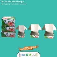 ราคา HIJAU Snack Box Motif 12x12 / 12x14 / 12x16 / Cake Box Bread Snack Food / Green and White Motif Snack Box (53100848156)