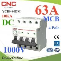 ราคา CNC-1000VDC-63A เบรกเกอร์ DC 1000V 63A 4Pole เบรกเกอร์ไฟฟ้า DD (12504349798)