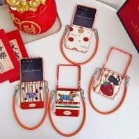 ราคา LUKEN เคสโทรศัพท์สําหรับ Samsung Galaxy Z Flip 7 6 5 4 3 ค้นหา N2 Flip N3 Flip สีสันสุนัขหนังปกหลังพร้อมโซ่สําหรับ Flip3 Flip4 Flip5 Flip6 Flip7 N2Flip N3Flip Mix Flip (40778635850)