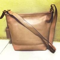 ราคา ของแท้ 100% กระเป๋า Coach ครอสบอดี้หนังแท้มือสอง (6040582624)