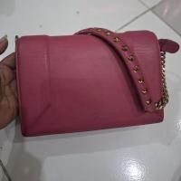 ราคา MCM กระเป๋าหนังสะพายไหล่ สีชมพู 22x14cm ลบหมองคล้ํา HW (48359165075)