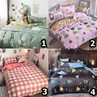 ราคา ชุดเครื่องนอน ครบชุด 6 ชิ้น (ผ้าปู,ผ้านวม, ปลอกหมอน) ขนาด 3.5, 5, 6 ฟุต ลายเกาหลีหัวใจ ดอกไม้ ตาราง ผ้านุ่มห่มสบาย (7677385373)