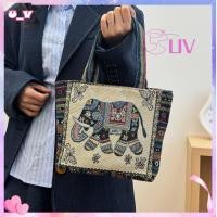 ราคา UV กระเป๋าผ้าแคนวาส ปักลายไทย ✨ สะพายไหล่สไตล์โบฮีเมียน ⎮ แฟชั่นผู้หญิง ส่งฟรี! (42406707814)