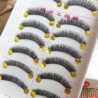 ราคา จัดส่งฟรีเต็มขายส่งไต้หวันบริสุทธิ์ที่ทําด้วยมือขนตาปลอมขนตา216หนาบนขนตาชม.48ด้ายฝ้ายก้าน10คู่ (45560869576)