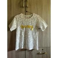 ราคา เสื้อลูกไม้สีขาวแขนสั้น (45757345661)