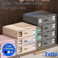 ราคา FuHo ผ้าปูที่นอนผ้าลินินกล่องเก็บผ้าห่มกล่องเก็บที่นอนผ้าม่าน (HL0333) (42280851575)