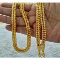 ราคา J08สร้อยคอสี่เสาตันหนัก10บาท ยาว26นิ้ว งานทองหุ้มใส่ทนใส่นาน มีตะขอสำรองแถมอีก2ตัวฟรี! (22281479744)