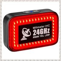 ราคา [kjyxgsncsjxsm] ไฟท้ายจักรยานเรดาร์ 24GHz Smart Sensing ไฟเตือนขี่จักรยาน LED ขี่คําเตือน (42030510377)