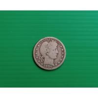 ราคา Barber Silver Quarter Dollar 1906-D #เนื้อเงิน .900 Silver (40752372089)