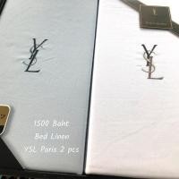 ราคา YSL Paris ชุดผ้าปูที่นอน2ผืน พร้อมกล่อง (23252698328)
