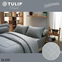 ราคา Tulip Delight Emboss ชุดผ้าปูที่นอน รุ่น อัดลาย สีเทา DL535 #ทิวลิป อัดลาย Emboss GRAY (23678209862)