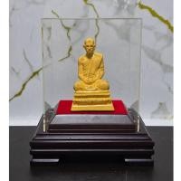 ราคา พระบรมรูปรัชกาลที่9 ทรงผนวช ขนาด2นิ้ว เนื้่อโลหะเคลือบทอง ในตู้ครอบอะคริลิคสวยงาม (49160912213)