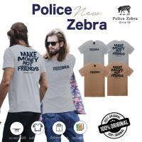 ราคา Police Zebra เสื้อยืด คอกลม Premium Cotton 100% ใส่ได้ทั้งผู้ชาย/ผู้หญิง (T191) (25122076429)