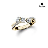 ราคา Jubilee Diamond แหวนเพชร Three Diamonds Loop Ring เพชรแท้ เพชรน้ำ 99 (44812014537)