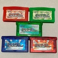 ราคา [Used] Lot 5 Pokemon Emerald Fire Red Leaf Green Ruby Sapphire GBA Gameboy Advance [Japanese] (57606961713)