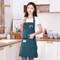 ราคา <Honeyba> ห้องครัวน้ํามันหลักฐานผ้ากันเปื้อนลายซิปผ้าลินิน-ผ้าฝ้ายผ้ากันเปื้อนสายรัดผ้ากันเปื้อนระบายอากาศผู้หญิงสกปรกทนเสื้อผ้าทํางานที่ดี (46860388081)
