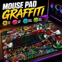 ราคา แผ่นรองเมาส์สําหรับเล่นเกมขนาด M-XL ขนาดใหญ่ขนาดกลางโต๊ะ Street Graffiti Anti Slip 900x400 800x300 300x250 3 มม.ขนาดใหญ่คีย์บอร์ดแผ่นรองเมาส์คอมพิวเตอร์แล็ปท็อปตาราง FPS MOBA Esport ควบคุมความเร็ว Pre