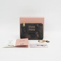 ราคา MIU MIU (Pre-owed) Nappa leather Card Holder Small Wallet, Microchip แบรนด์เนมแท้ มือ2 (48611567711)