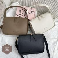 ราคา code:JULJES130 ลดเพิ่ม130 BONA กระเป๋าสะพายหนังแท้ (22313762361)
