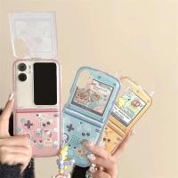 ราคา LAYAR ใหม่น่ารักฝาครอบกระจกหน้าจอ Kirby Pokemon Pikachu Pokeball Nintendo Gameboy เกมน่ารักสําหรับ Oppo Find N2 N3 Flip Oppo Find N 3 N 2 FLIP น่ารัก OPPO FIND N3 Flip FIND N2 FLIP (48655732649)