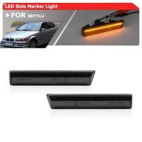 ราคา 2x รมควันเลนส์ด้านหน้า Amber Led Side Marker ไฟตัวบ่งชี้สําหรับ BMW E46 3-Series M3 Coupe/Convertible 01-06 E38 7-Series 95-01 (40952284657)